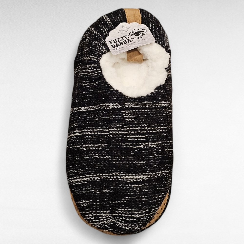 Fuzzy Babba Mens Slipper Socks L/XL